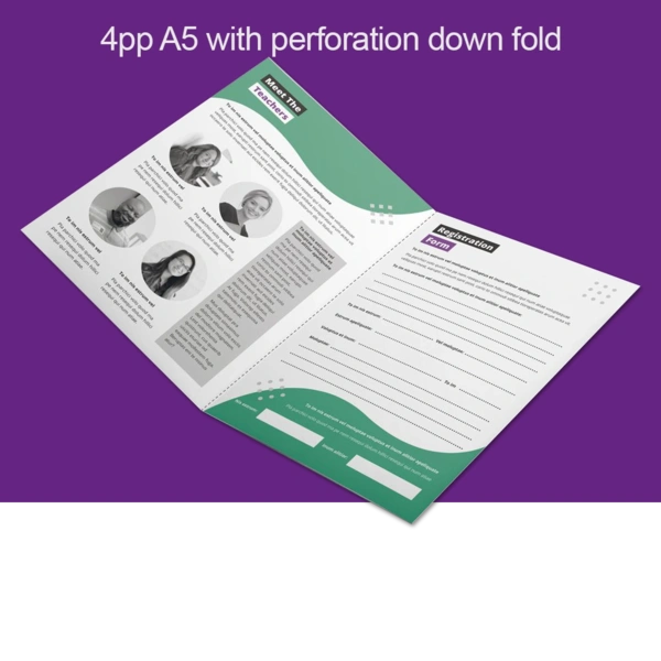  Leaflet - 4pp A5 Perforated